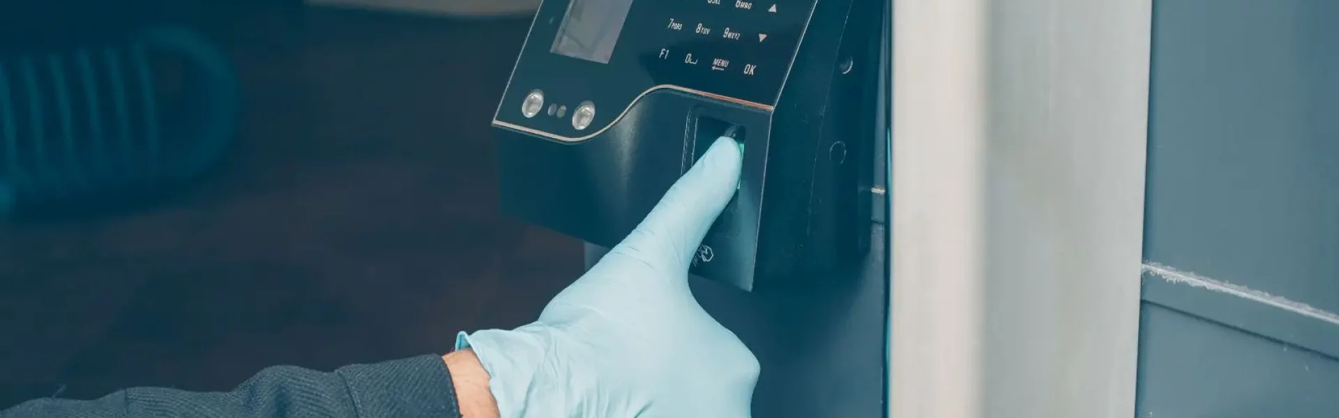 Fingerprint-Leser an der Haustür als Teil der Zutrittskontrolle